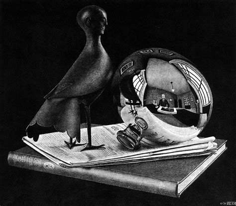 MC Escher's Mirror Art and the Psychology of Perception
